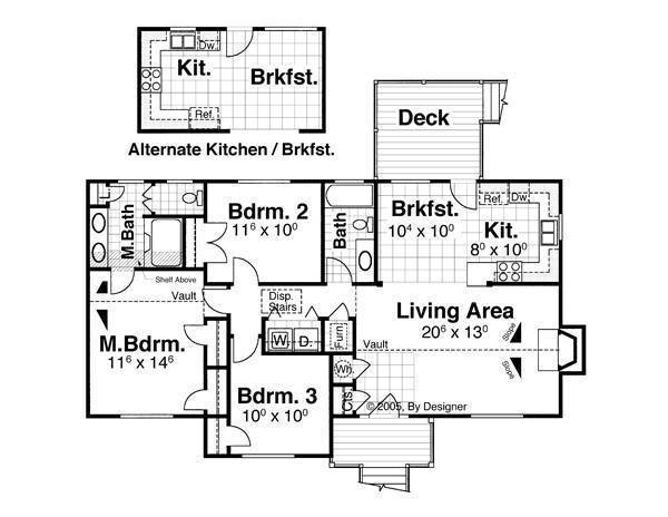 Floor Plan image of Dickens II-A House Plan